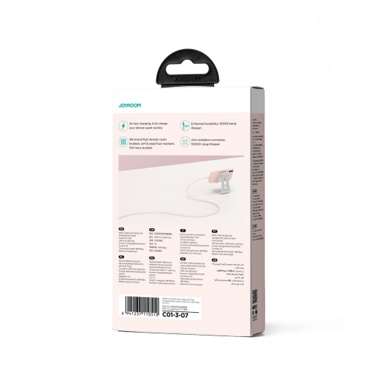 JOYROOM Kabel przewód do iPhone Multi-Color Series USB-A - Lightning 3A 1m