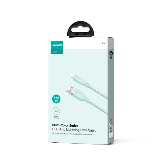 JOYROOM Kabel przewód do iPhone Multi-Color Series USB-A - Lightning 3A 1m