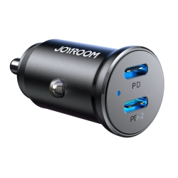 JOYROOM Mini ładowarka samochodowa do gniazda zapalniczki 30W 2x USB-C