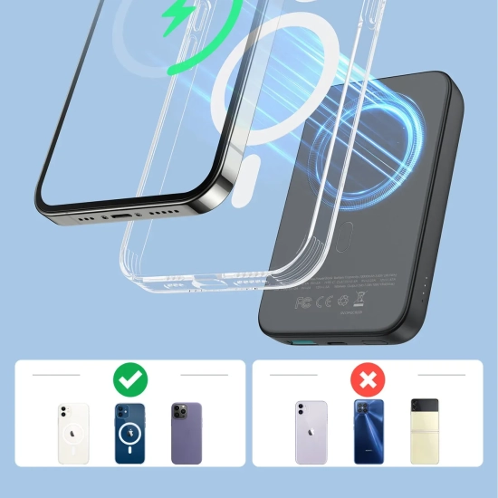 Powerbank Joyroom JR-W020 10000 mAh 20W MagSafe czarny