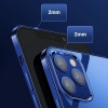 JOYROOM NBS ultra cienkie przezroczyste etui z metaliczną ramką do iPhone