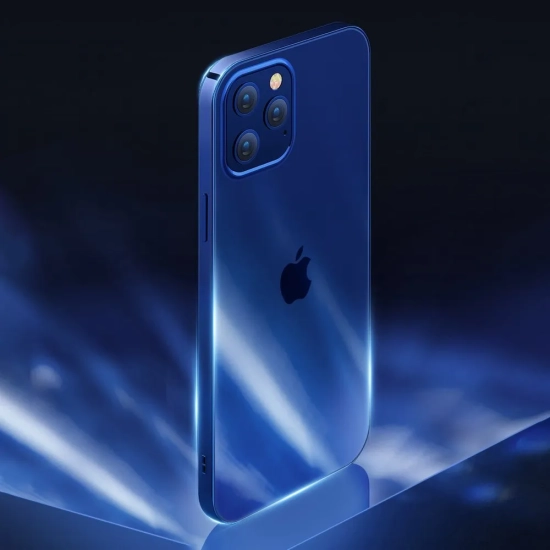 JOYROOM NBS ultra cienkie przezroczyste etui z metaliczną ramką do iPhone