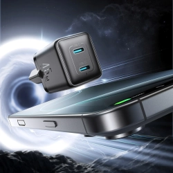 JOYROOM Ładowarka sieciowa 2x USB-C EU 45W - czarna