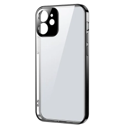JOYROOM Ultra cienkie przezroczyste etui z metaliczną ramką do iPhone 12