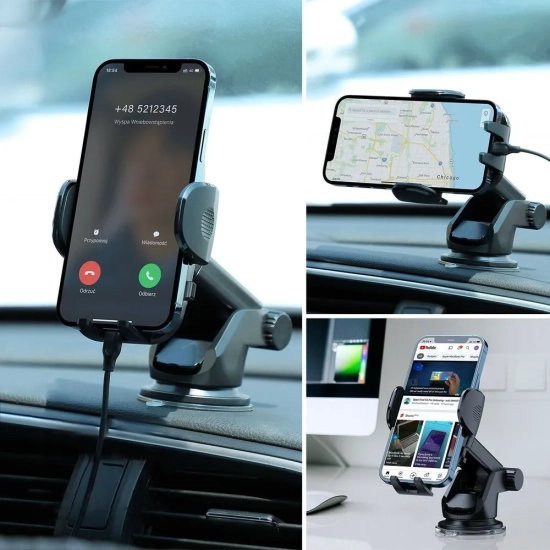 JOYROOM Samochodowy uchwyt na telefon z teleskopowym ramieniem na deskę