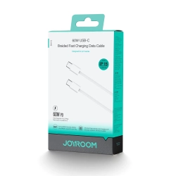 JOYROOM Kabel przewód Ben Series USB-C 60W 1 m - biały