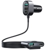 JOYROOM Ładowarka samochodowa 5 urządzeń 2xPD + 2xQC3.0 72W 1.5m czarna