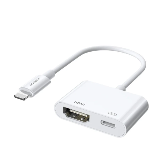 JOYROOM Adapter przejściówka z iPhone Lightning na HDMI FullHD + Lightning