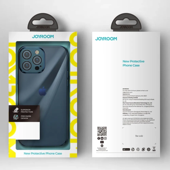 JOYROOM Etui pokrowiec do iPhone 13 Pro obudowa z metaliczną ramką srebrny