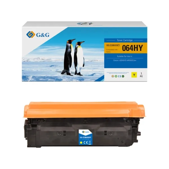 Zdjęcie produktu: Toner G&G Canon 064H Y Żółty NT-CC064XQFY-RC. Dokładny wariant o kodzie producenta NT-CC064XQFY-RC i E