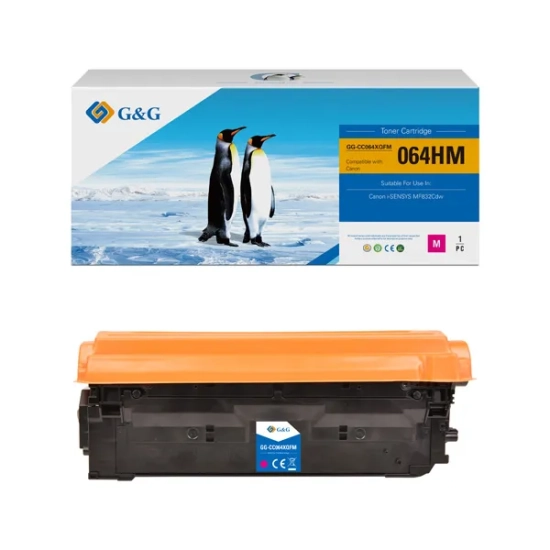 Zdjęcie produktu: Toner G&G Canon 064H M Magenta NT-CC064XQFM-RC. Dokładny wariant o kodzie producenta NT-CC064XQFM-RC i