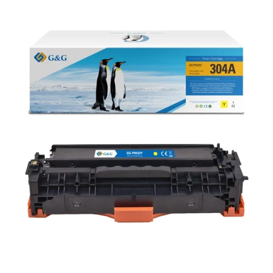 Kompatybilny toner G&G do HP CC532A CE412A NT-PH532UY, żółty, 2 800 stron