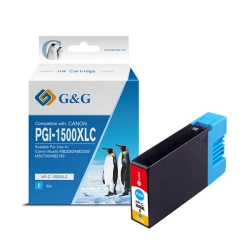 Kompatybilny tusz G&G PGI 1500XL NP-C-1500XLC/C, cyjan