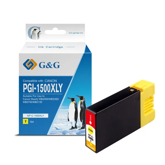Kompatybilny tusz G&G PGI 1500XL NP-C-1500XLY/C, żółty