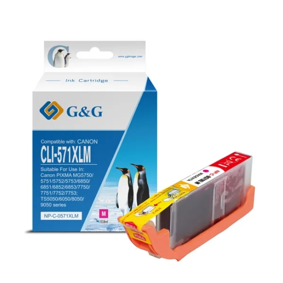 Kompatybilny tusz G&G CLI571M XL 10 NP-C-0CL571XLM, magenta, 10,8 ml