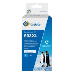 Kompatybilny tusz G&G T6M03AE HP 903XL NH-R00903XLC-E-Reman, cyjan