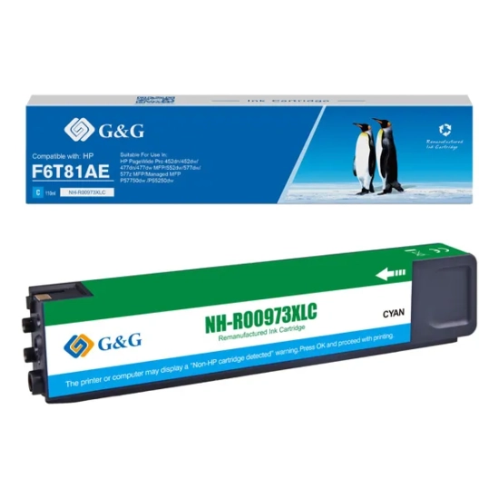 Kompatybilny tusz G&G F6T81AE NH-R00973XLC, cyjan, 7 000 stron
