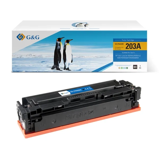 Kompatybilny toner G&G do HP CF540A HP 203A NT-PH203BK, czarny, 1 400 stron