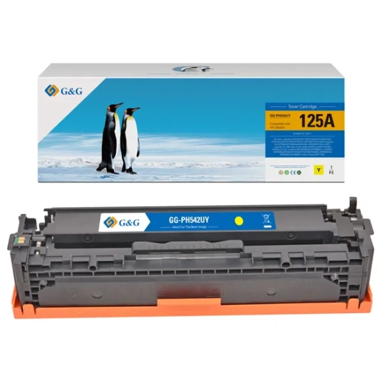Kompatybilny toner G&G do HP CB542A CE320A NT-PH542UY, żółty, 1 400 stron