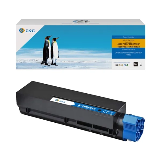 Kompatybilny toner G&G OKI 45807106 NT-FOB432XC, czarny, 7 000 stron