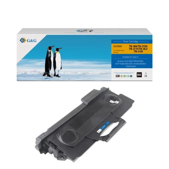 Kompatybilny toner G&G do Brother TN2120 NT-PB360, czarny, 2 600 stron