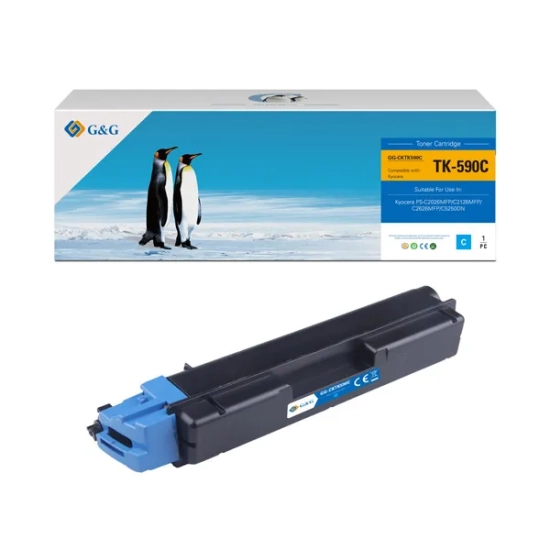 Kompatybilny toner G&G do Kyocera TK590C NT-CKTK590C, cyjan, 5 000 stron