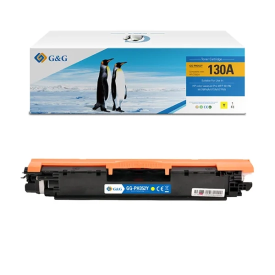 Kompatybilny toner G&G do HP CF352A HP 130A NT-PH352Y, żółty, 1 000 stron