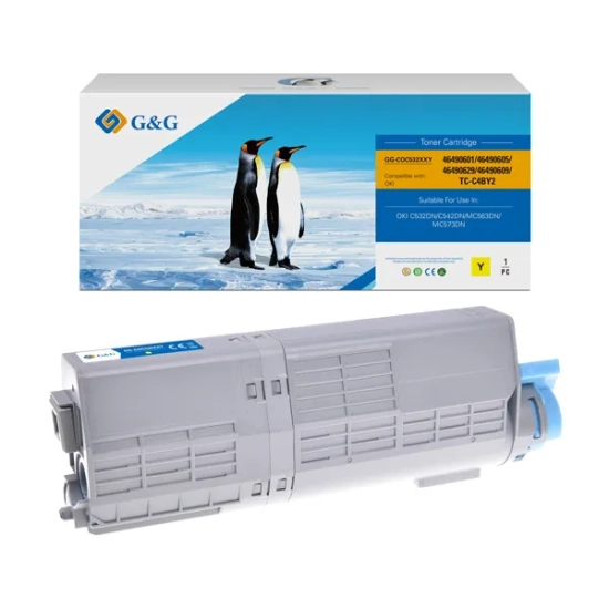 Kompatybilny toner G&G OKI 46490605 NT-COC532XXY, żółty, 6 000 stron