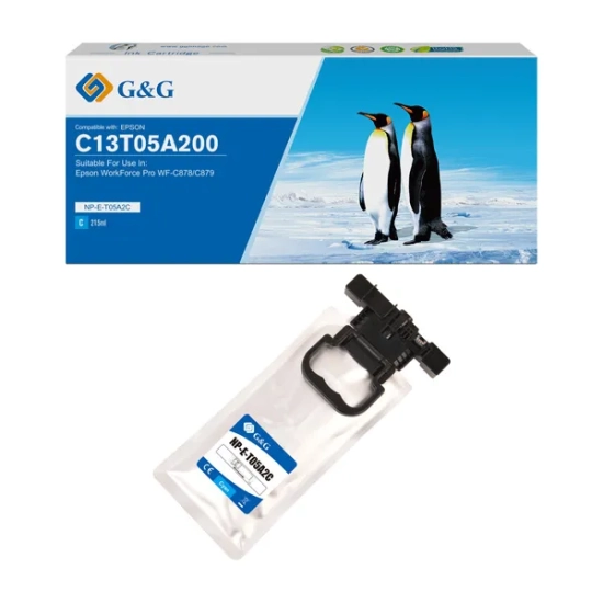 Kompatybilny tusz G&G C13T05A200 NP-E-T05A2C-A, cyjan, 20 000 stron