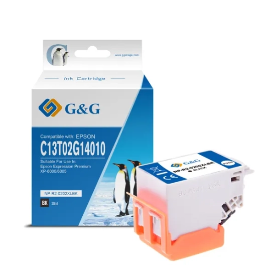 Kompatybilny tusz G&G C13T02G14010 NP-E-0202XLBK, czarny