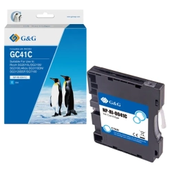 Kompatybilny tusz G&G 405766 NP-RI-0041C, cyjan, 600 stron