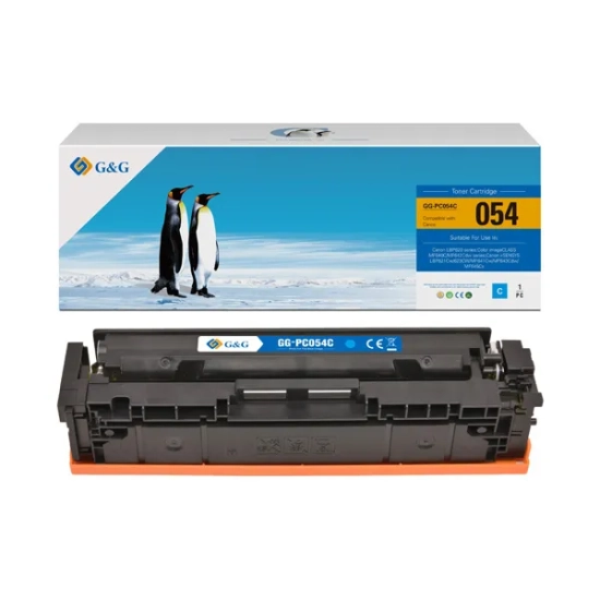 Kompatybilny toner G&G do Canon 054C NT-PC054C, cyjan, 1 200 stron