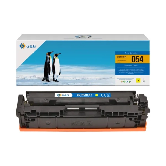 Kompatybilny toner G&G do Canon 054Y NT-PC054Y, żółty, 1 200 stron