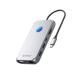 ORICO HUB 12w1 USB-C - USB-A USB-C HDMI VGA microSD/SD RJ45 audio 3.5 mm
