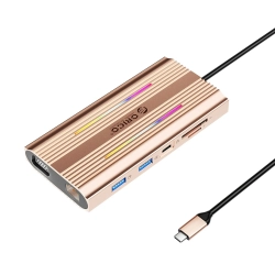 ORICO Stacja dokująca HUB 12w1 USB-C - USB-A USB-C HDMI VGA RJ45 SD