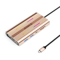 ORICO Stacja dokująca HUB 12w1 USB-C - USB-A USB-C HDMI VGA RJ45 SD PD