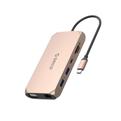 ORICO Adapter HUB 12w1 USB-C - USB-A USB-C HDMI VGA SD/microSD RJ45 mini