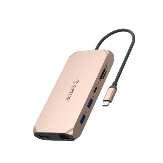 ORICO Stacja HUB 12w1 USB-C - USB-A USB-C HDMI DisplayPort SD/microSD RJ45