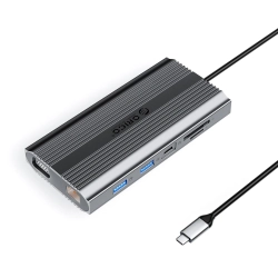 ORICO Stacja dokująca 12w1 USB-C - USB-A USB-C HDMI VGA RJ45 SD microSD PD