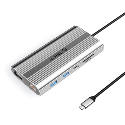 ORICO Stacja dokująca 12w1 USB-C - USB-A USB-C HDMI VGA RJ45 SD microSD PD