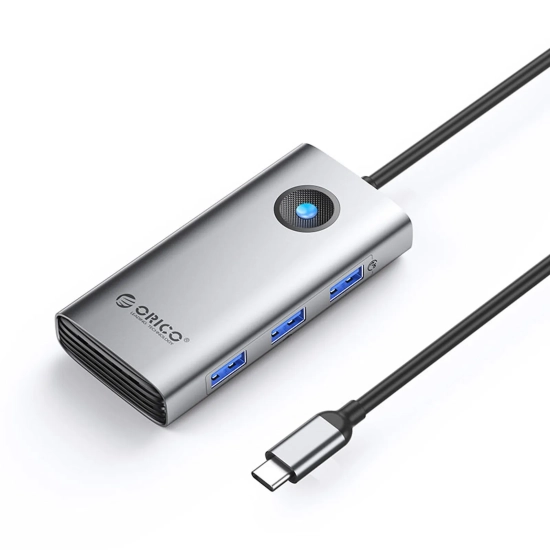 ORICO Stacja dokująca 6w1 USB-C - USB-A USB-C HDMI RJ45 PD 100 W 4K 30Hz