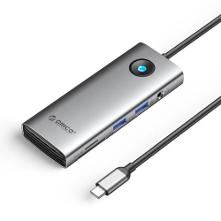 ORICO HUB 8w1 USB-C - USB-A USB-C HDMI SD microSD RJ45 mini jack PD 100W