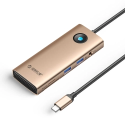 ORICO HUB 8w1 USB-C - USB-A USB-C HDMI SD microSD RJ45 mini jack PD 100W
