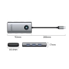 ORICO Stacja dokująca 6w1 USB-C - USB-C USB-A HDMI RJ45 PD 100 W 4K 30Hz