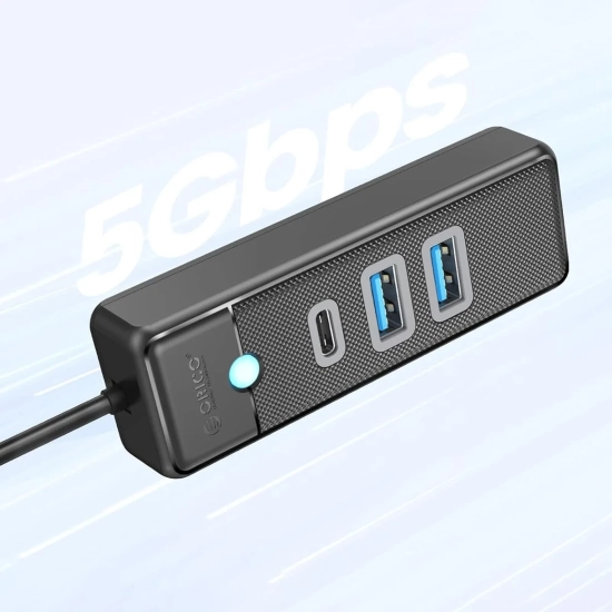 ORICO HUB rozdzielacz 3-portowy USB-A - USB-A USB-C 1.8 m - czarny
