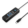 ORICO HUB rozdzielacz 3-portowy USB-C - USB-A USB-C 1 m - czarny