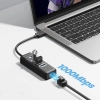 ORICO HUB rozdzielacz 4-portowy USB-A - USB-A RJ45 2.5G Ethernet 0.15 m