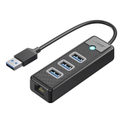 ORICO HUB rozdzielacz 4-portowy USB-A - USB-A RJ45 2.5G Ethernet 1.8 m