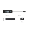 ORICO HUB rozdzielacz 4-portowy USB-C - USB-A RJ45 2.5G Ethernet 0.15 m