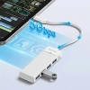 ORICO HUB rozdzielacz 4-portowy USB-C - USB-A 1.8 m - biały